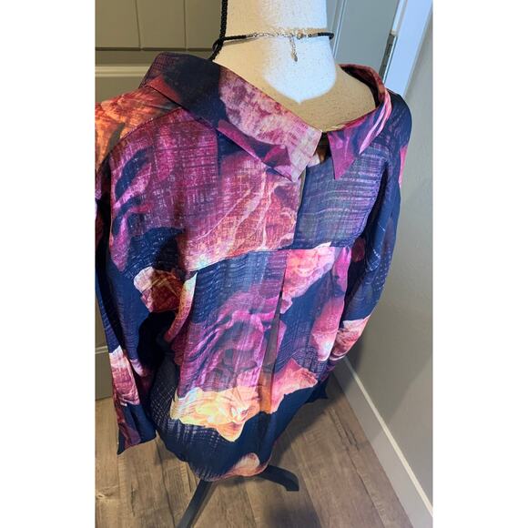 Robert Rodiguez floral blouse NWOT - Picture 7 of 10